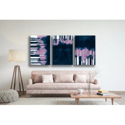 Divio Třídílný obraz na plátně, vzor 70001 Velikost: 90x180 cm