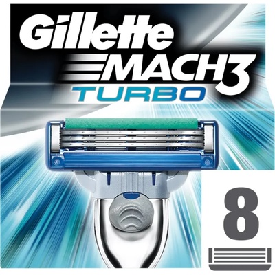Gillette Mach3 Turbo Резервни остриета 8 бр