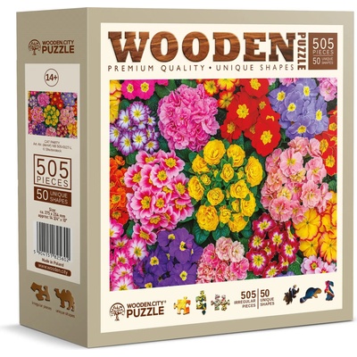 Wooden City - Puzzle Blooming Flowers wooden - 500 piese