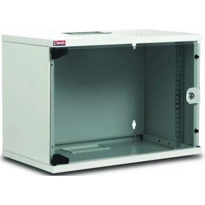 Комуникационен шкаф Lande SOHO 9U 19 , 540x400 mm със стъклена врата | LN-SS09U5440-LG (LN-SS09U5440-LG)