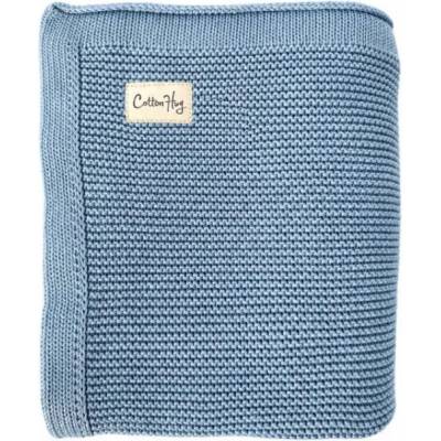Cotton Hug Памучно одеяло Cotton Hug - Органик, 80 х 100 cm, деним (CH118)