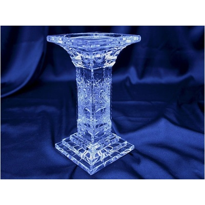 Krištálový brúsený svietnik 18 cm