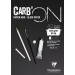 Clairefontaine Carbon Glued Pad Скицник 20 A2 120 g (975041C)