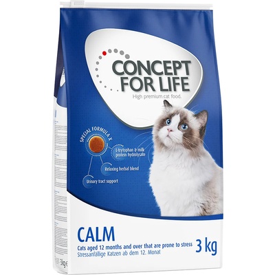 Concept for Life 3х3кг Calm Concept for Life, суха храна за котки