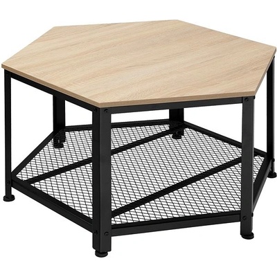 Tectake Norwich 86,5 × 75 × 46,5 cm Industrial svetlé drevo dub sonoma