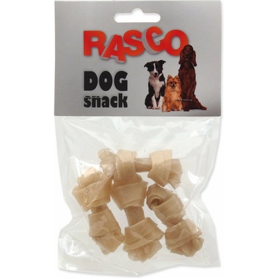 Rasco Pochúťka uzol byvolí biely 6,25 cm 2ks
