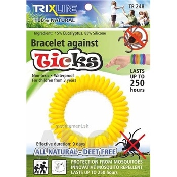 BC náramok proti komárom Trixline mix farieb