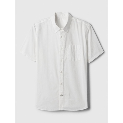 Gap bavlněná košile standard 856658-05 bílá