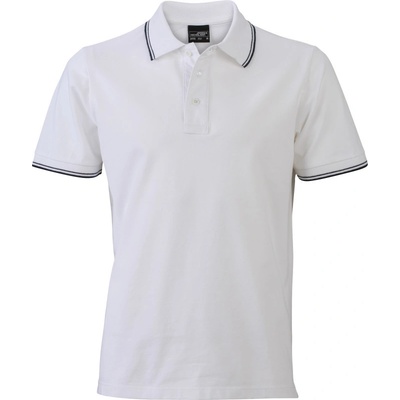 James & Nicholson polokošile JN 986 krátký rukáv pánská bílá/navy