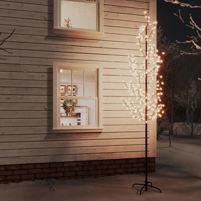 Shumee LED strom s dizajnom palmy 72 teplých bielych LED 120 cm