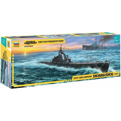 Zvezda Model Kit ponorka Shchuka Class Russian Submarine WWII 1:144