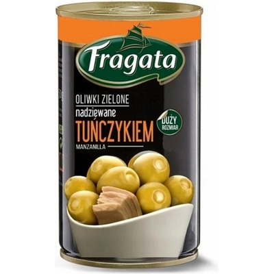 Fragata Zelené olivy manzanilla bez pecky s tuňákovou náplní 300 g – Zboží Dáma