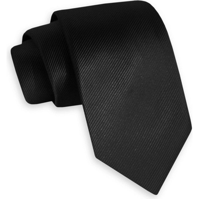 Angelo di Monti elegantní kravata černá