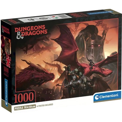 Clementoni Dungeons & Dragons Bojovníci 1000 dílků