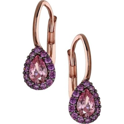 Zlaton náušnice růžové zlato 001012305244