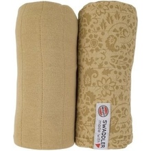 Lodger Swaddler Flower Tribe 120 x 120 cm 2 ks Sand