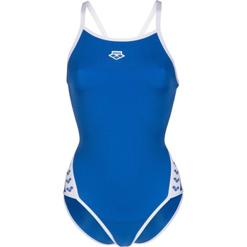 arena Дамски бански костюм Arena Womens Icons Solid Super Fly Back Swimsuit - Royal/White