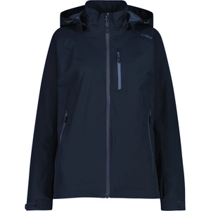 CMP Дамско водоустойчиво яке CMP Women's Ripstop Jacket Zip Hood Waterproof jacket - B. Blue / Space - размер 40 (EU) (102-4533-0714)