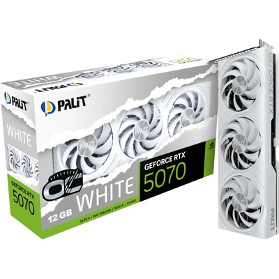 Palit GeForce RTX 5070 White OC 12GB GDDR7 192bit (NE75070U19K9-GB2050W)