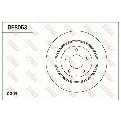 Brzdový kotúč TRW DF8053