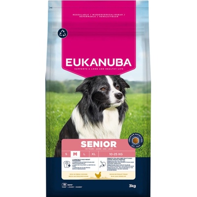Eukanuba Premium Nutrition Senior Medium Breed Chicken 2 x 3 kg