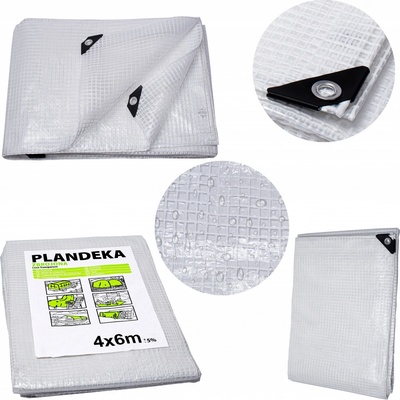 Bradas BR-PLC1003/4 plachta zakrývací vyztužená 100g/m² LENO CRISTAL 3 x 4m transparentní – Zboží Dáma