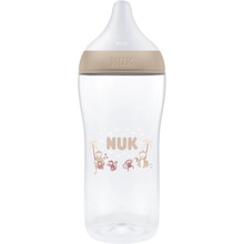 Nuk Perfect Match fľaša s kontrolou teploty XL monkey 360 ml