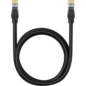 Baseus Мрежов кръгъл кабел Baseus RJ45, Cat. 5, 1, 5 м B00133206111-02 - черен (B00133206111-02_VZ)