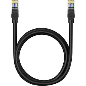 Baseus Мрежов кръгъл кабел Baseus RJ45, Cat. 5, 1, 5 м B00133206111-02 - черен (B00133206111-02_VZ)