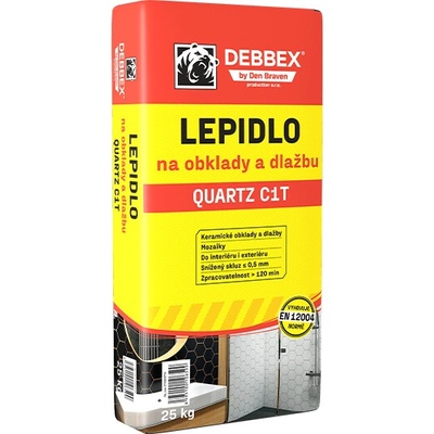 DenBraven Lepidlo QUARTZ C1T na obklady a dlažbu - 25 kg