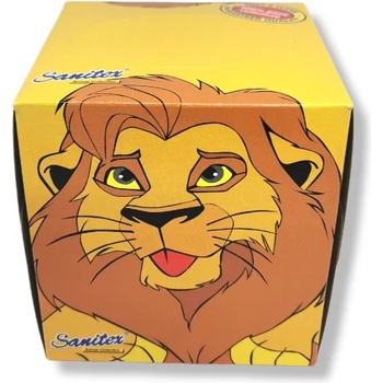 Image 1 of Sanitex салфетки в кутия, 2 пласта, Бели, Животни, 100 броя