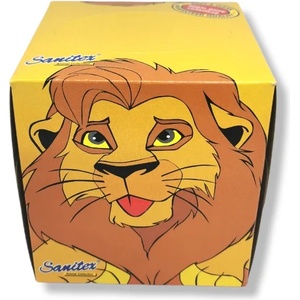  Sanitex салфетки в кутия, 2 пласта, Бели, Животни, 100 броя