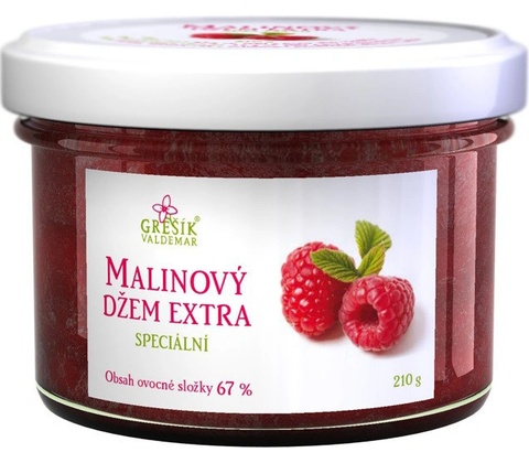 Grešík Džem Malinový extra 210 g