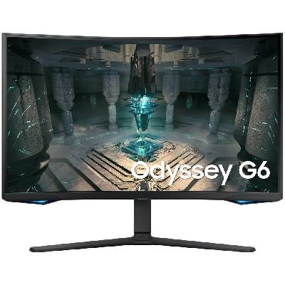Samsung Odyssey G65B 32" LED monitor, herní, prohnutý, Smart, 32", VA, 2560x1440, 16:9, 1ms, 350cd/m2, DisplayPort, 2x HDMI, 2x USB, LAN, Wi-Fi, BT, PIVOT, F LS32BG650EUXEN