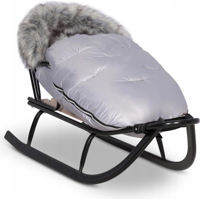 Dooky footmuff S FROSTED Sky strieborný