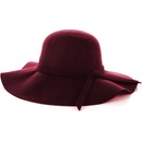 Exkluzivní klobouk dámský bordový 1284/2