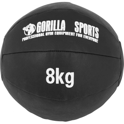 Gorilla Sports Kožený medicinbal 8 kg