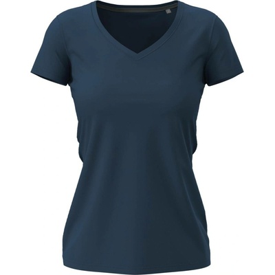 Claire V neck Tričko dámske STEDMAN modrá Navy