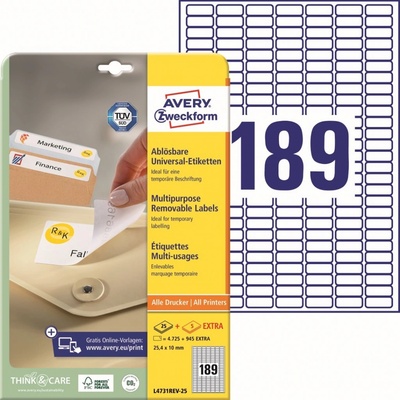 Avery Zweckform A4 L4731REV-25 – Zboží Dáma