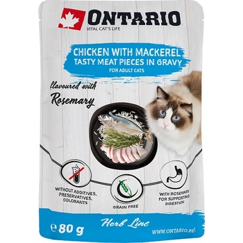 Ontario kuracie mäso s makrelou ochutené rozmarínom 80 g