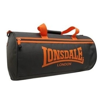 Lonsdale Barrel bag Charcoal/Orange