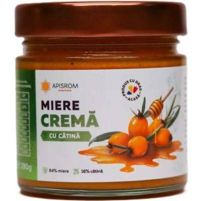 Apisrom Med krémový s rakytníkem, 280 g