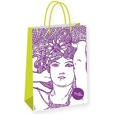 Darčeková taška Alfons Mucha – Amethyst, Fresh Collection, veľká