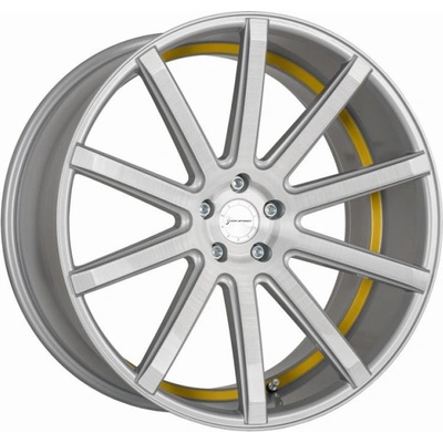 CORSPEED DEVILLE 10,5x21 5x114,3 ET40 silver brushed surface yellow