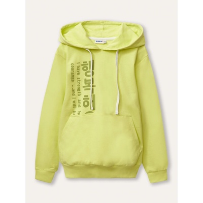 Winkiki Kids Wear Chlapecká mikina s kapucí Strength žlutá