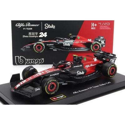 Signature BBurago Model Alfa Romeo F1 C43 24 Guanyu Zhou 2023 1:43