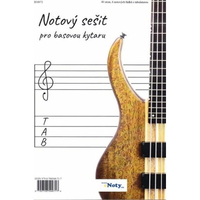 eNoty Notový sešit pro basovou kytaru A4