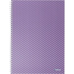 Esselte ColourBreeze A4 кариран лавандулов тефтер със спирала 628479 (628479)
