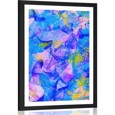 Plakát s paspartou pastelové abstraktní umění - 40x60 no frame