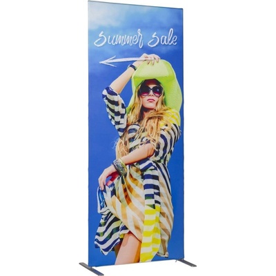 Jansen Display Zipper-Banner Slim 100x200cm, 1020 x 2020 mm